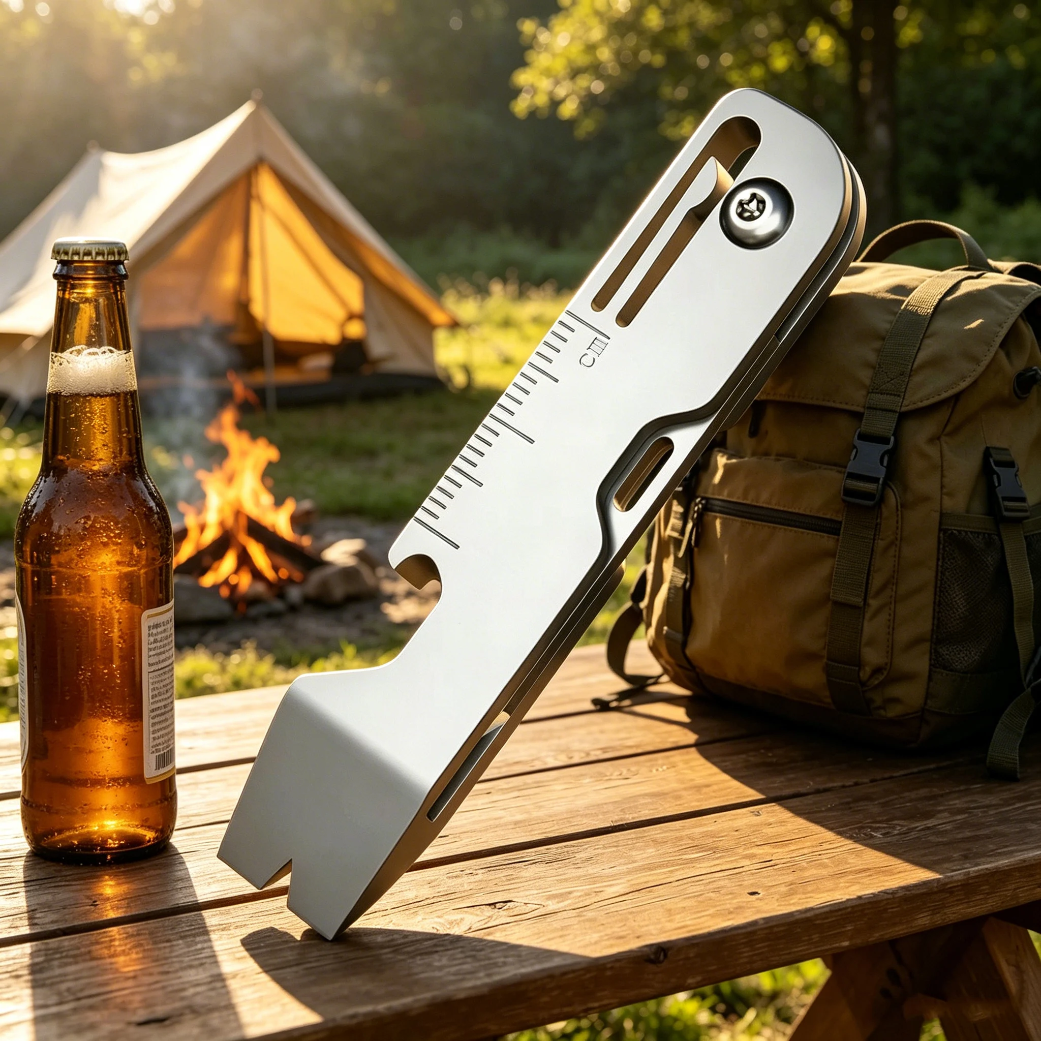 Camp Knife Multi - Titanium Alloy Multi-Function Keychain Folding Knife