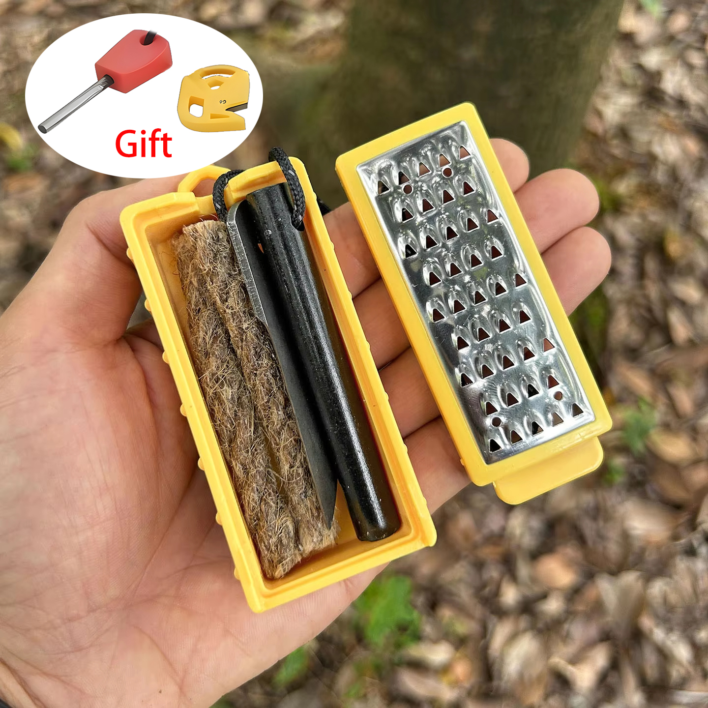 Fire Piston Starter - NEW Outdoor Camping Flint Set Fire