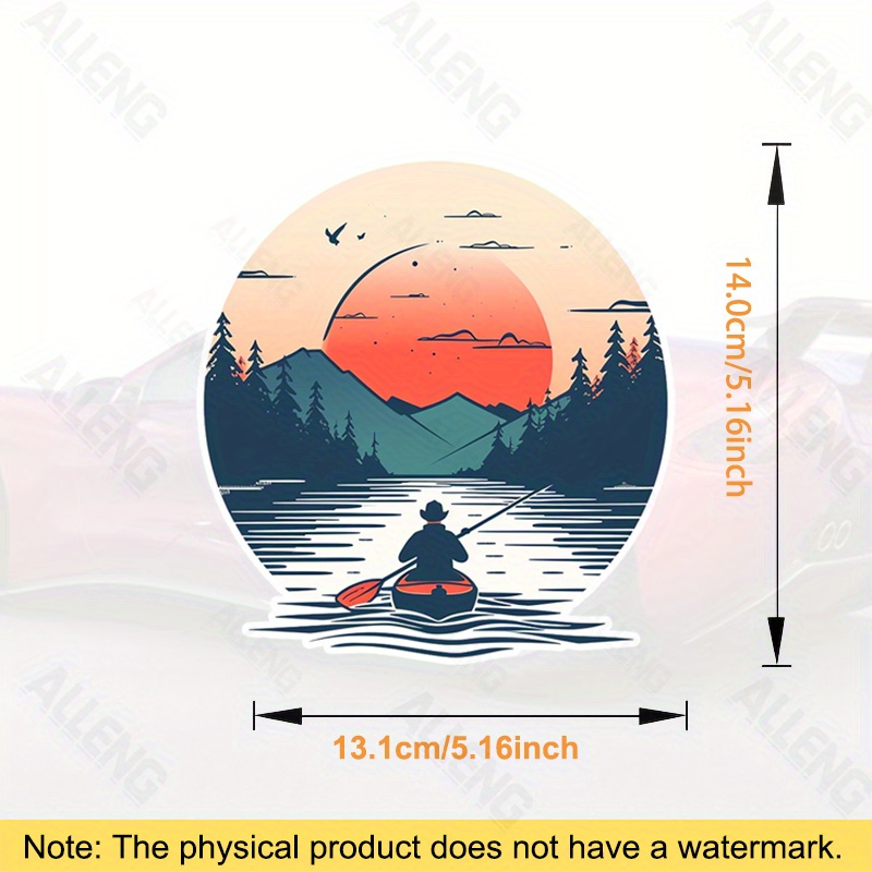 1pc Sunset Mountain Kayak Fish - Outdoor Adventure Kayak ulasan dan harga