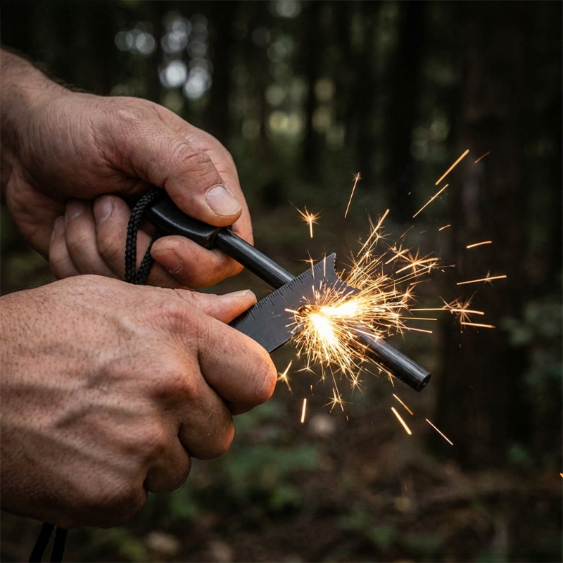 Multi-Function Wooden Handle M - Fire Piston Starter ulasan dan harga