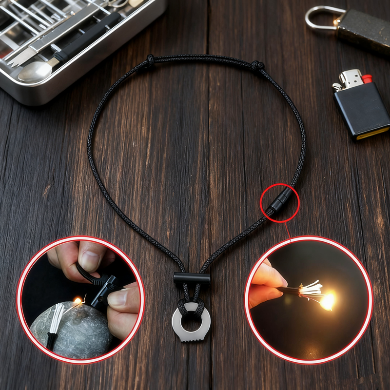 New Portable Paracord Survival - Fire Piston Starter ulasan dan harga