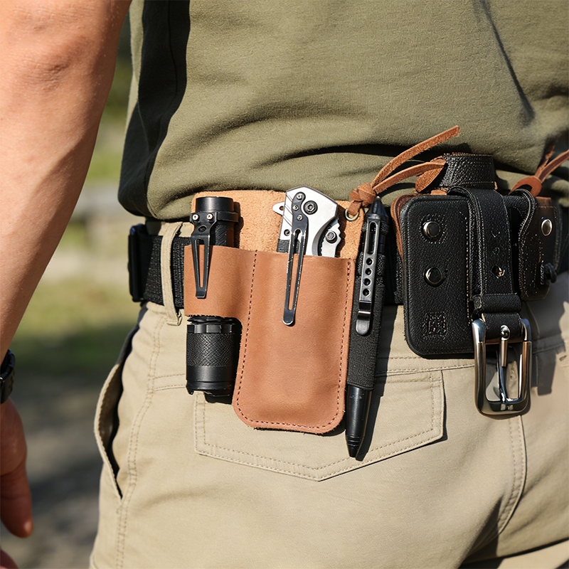 EDC Leather Flashlight Tool Ho - Camp Knife Multi ulasan dan harga