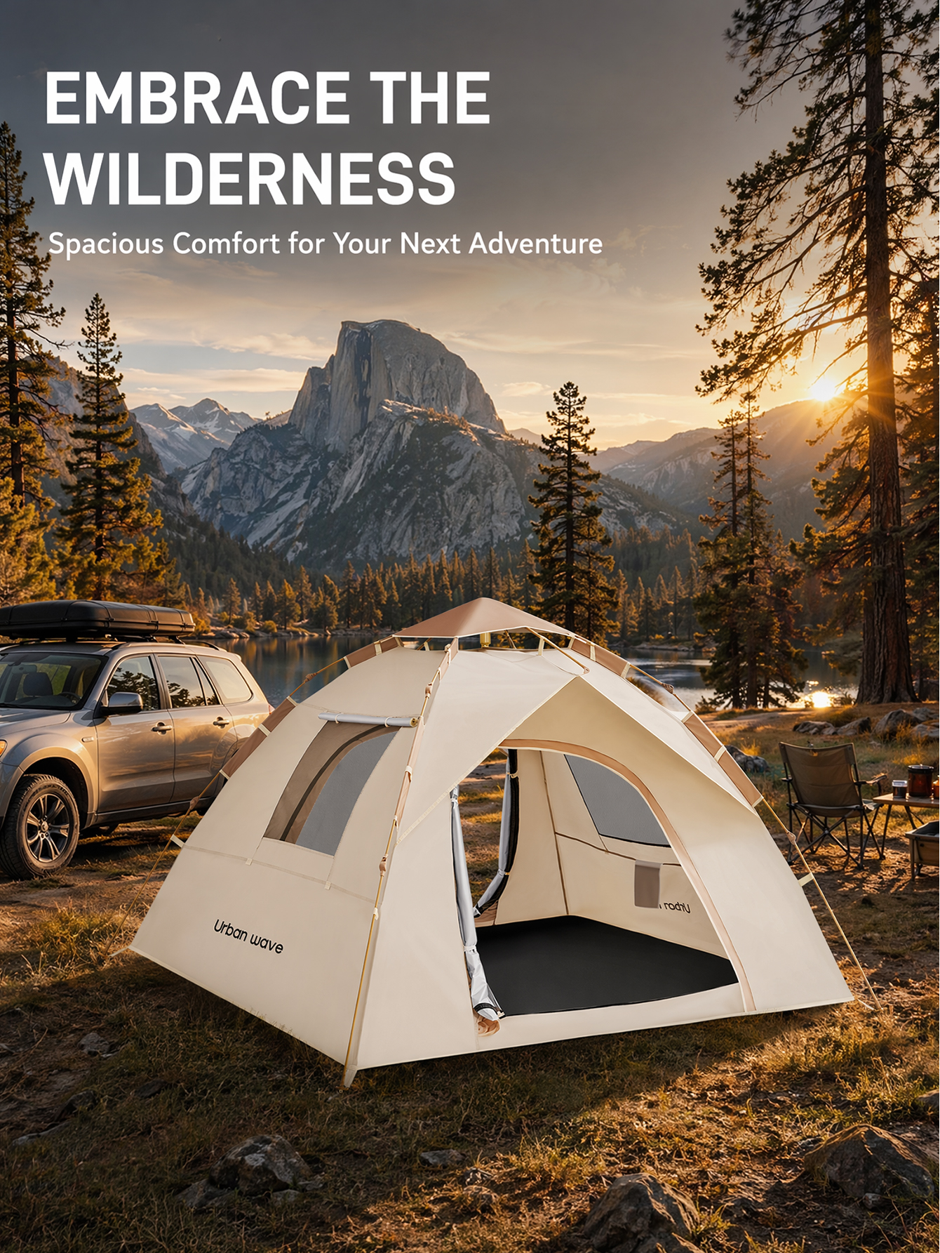 Automatic Pop-up Camping Tent, - Outdoor Adventure Holidays ulasan dan harga
