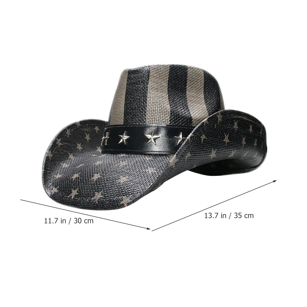 Straw Cowboy Hat Western Style - Outdoor Adventure Usa ulasan dan harga