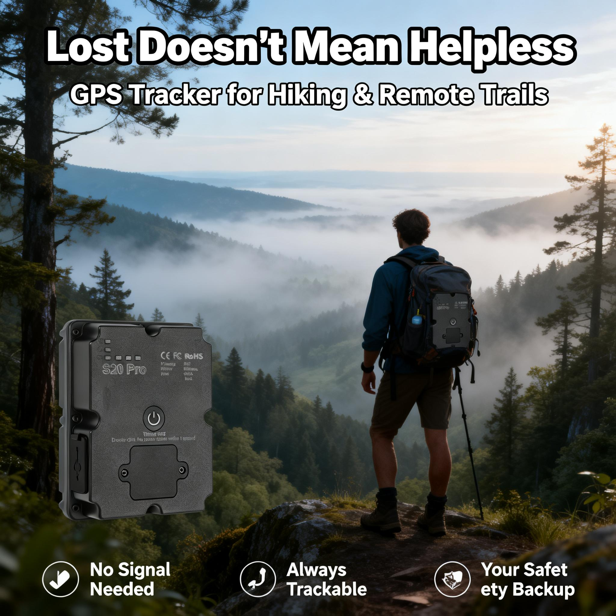 GPS Tracker for Hiking Backpac - Outdoor Adventure Hours ulasan dan harga