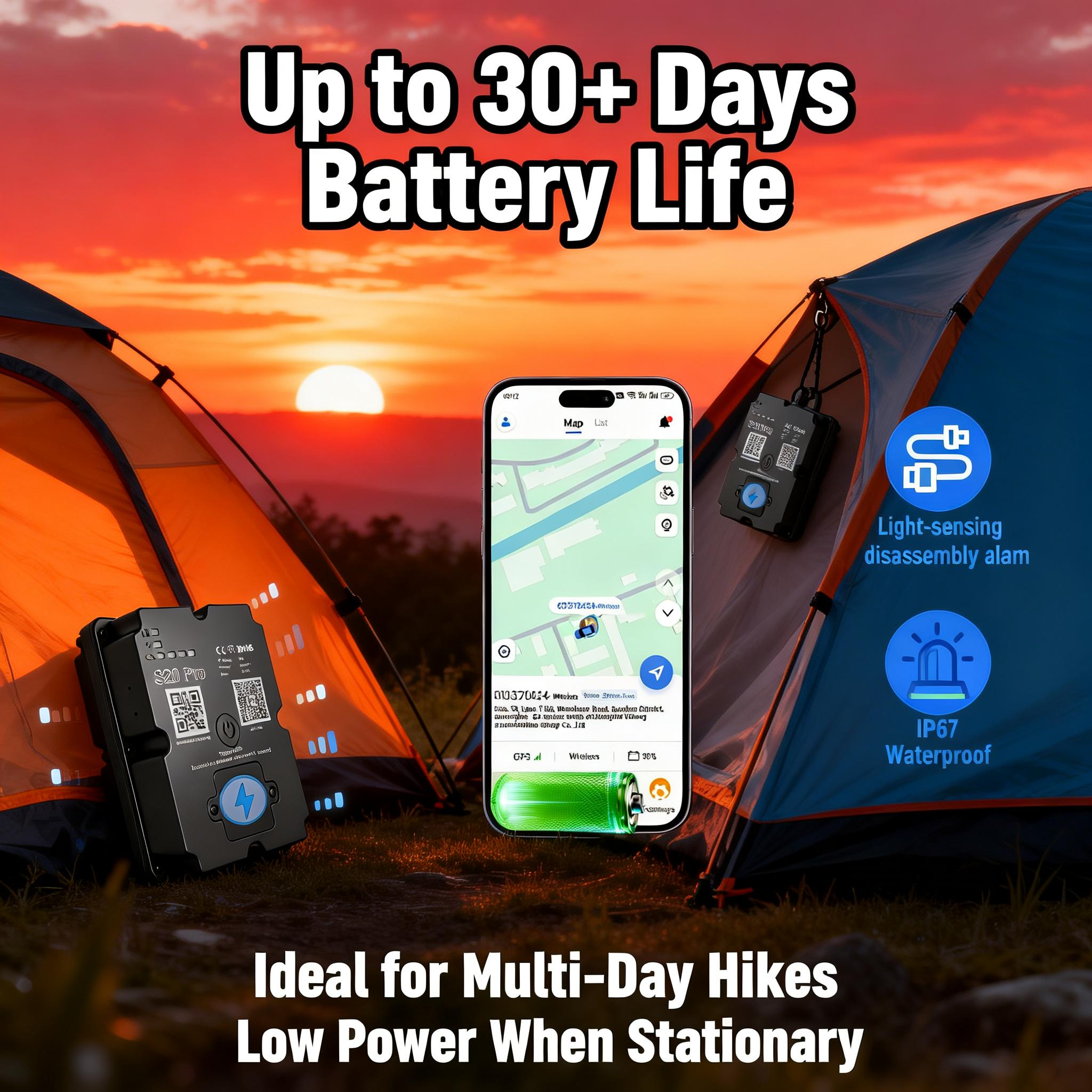GPS Tracker for Hiking Backpac - Outdoor Adventure Hours ulasan dan harga