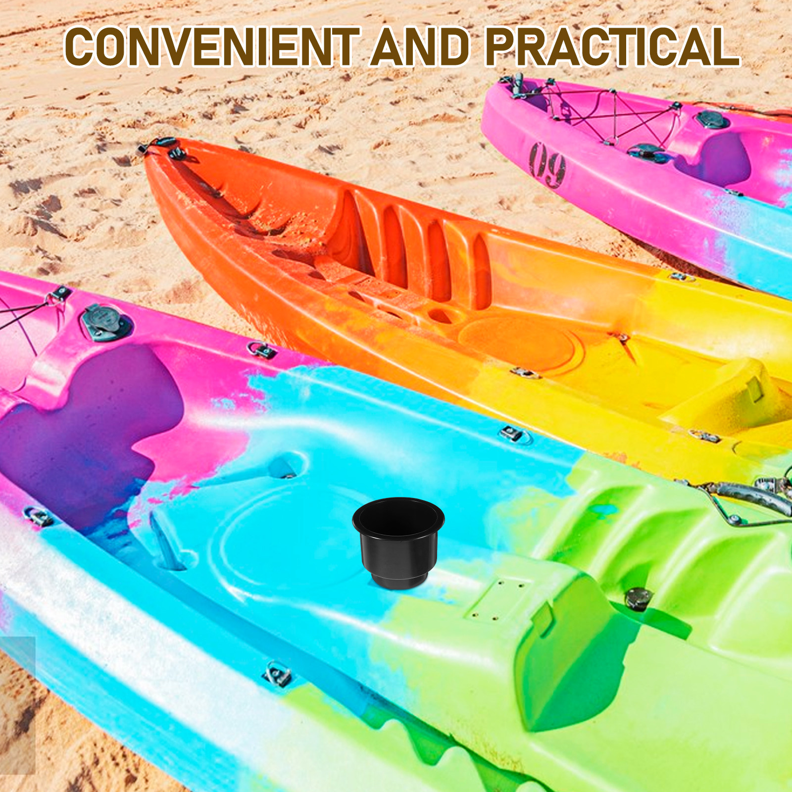 2Pcs Plastic Marine Cup Holder - Outdoor Adventure Kayak ulasan dan harga