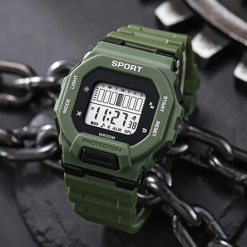Fashion Men Sports Watch Water - Outdoor Adventure Hours ulasan dan harga