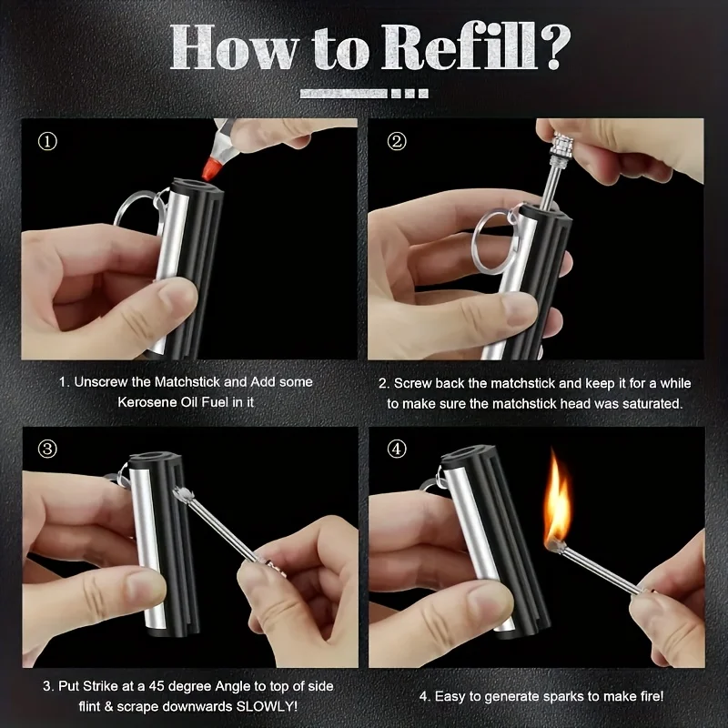 1-50pack Match Lighter, Flint  - Fire Piston Starter ulasan dan harga